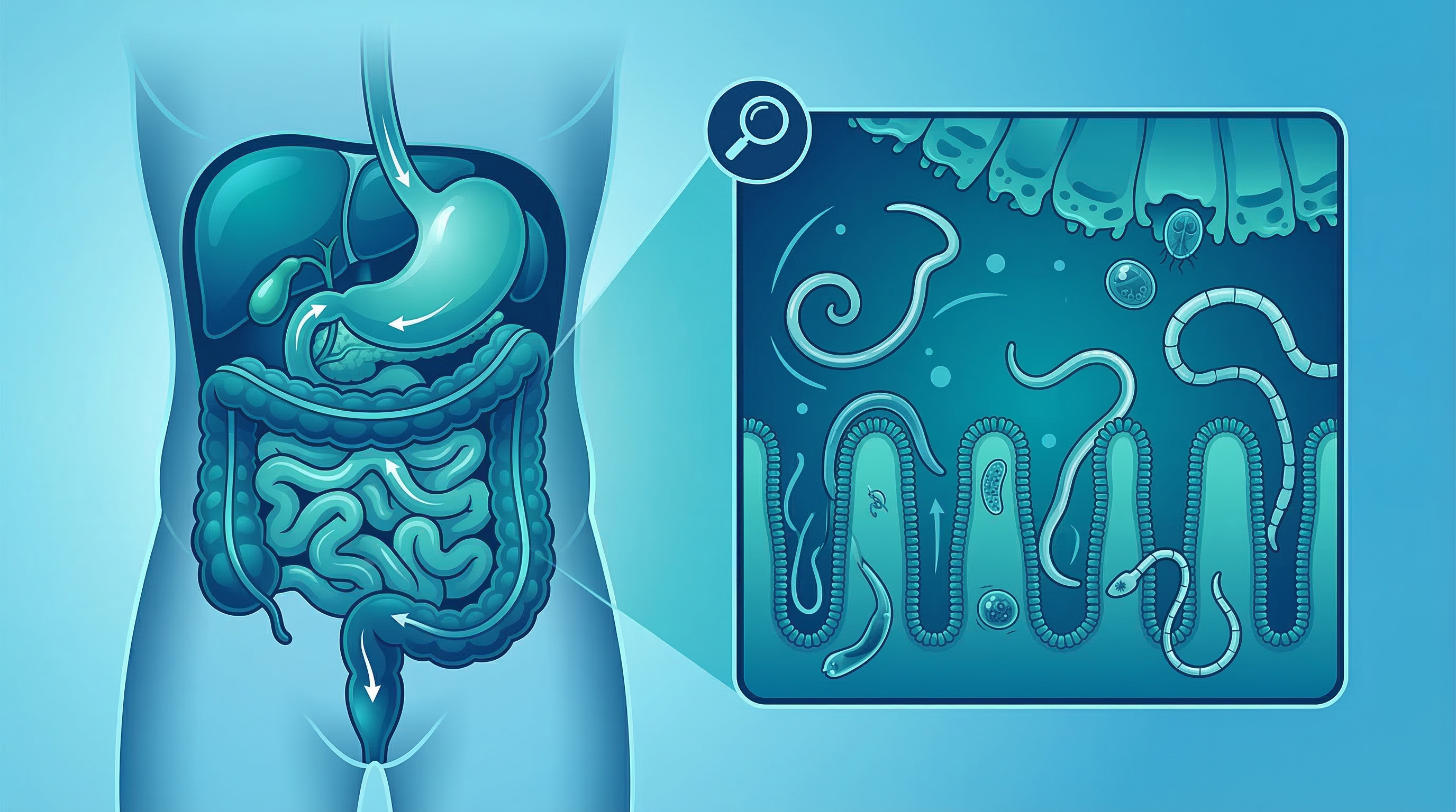 Parásitos intestinales - síntomas, tipos y tratamiento